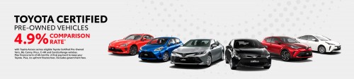 About Toyota Certified Vehicles Banner
